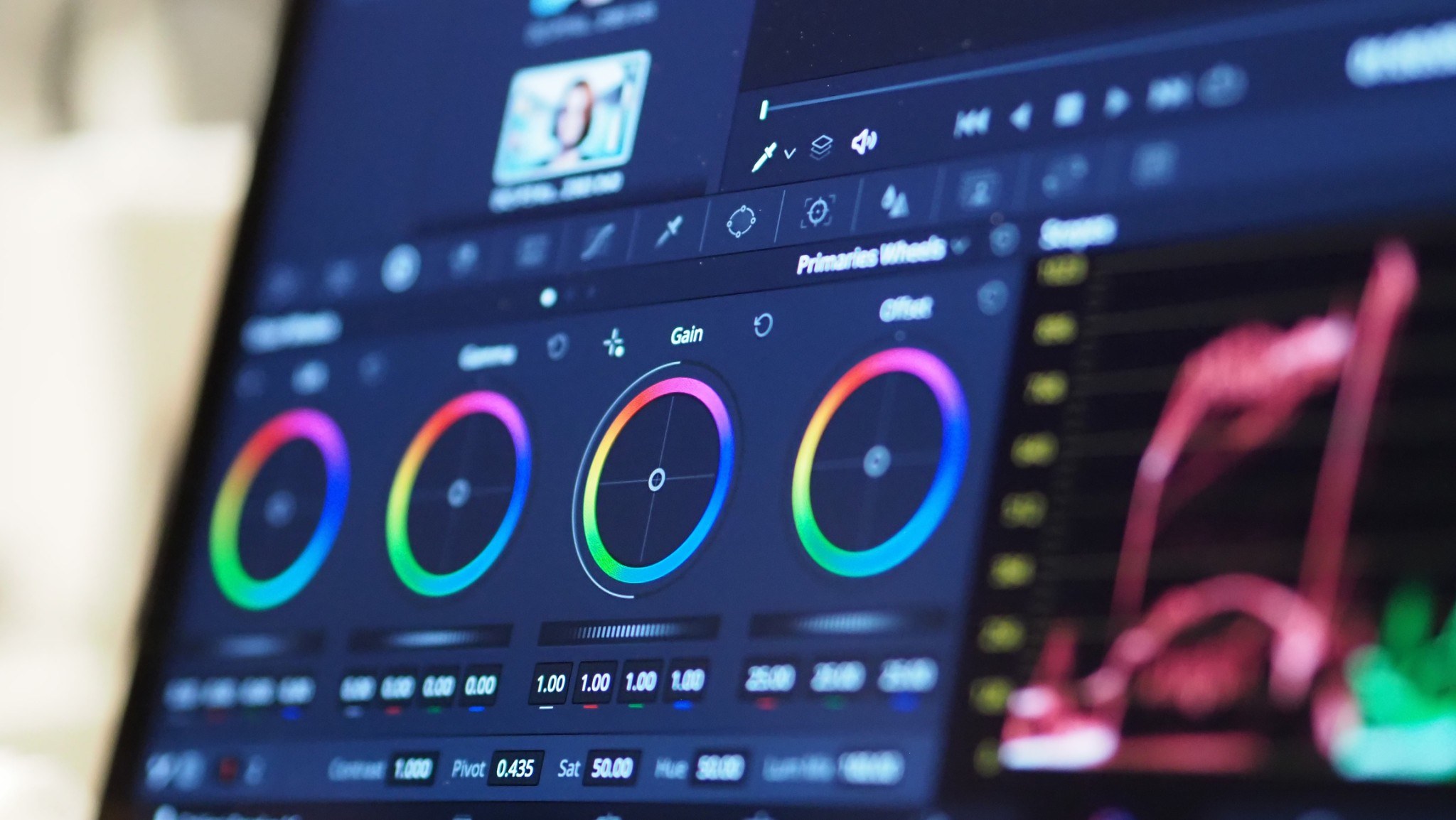Colour grading tools